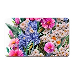 Bountiful Watercolor Flowers Magnet (rectangular) by GardenOfOphir