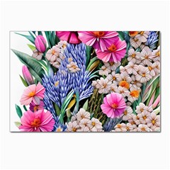 Bountiful Watercolor Flowers Postcards 5  X 7  (pkg Of 10) by GardenOfOphir