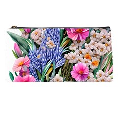 Bountiful Watercolor Flowers Pencil Case by GardenOfOphir