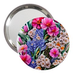 Bountiful Watercolor Flowers 3  Handbag Mirrors by GardenOfOphir