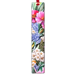 Bountiful Watercolor Flowers Large Book Marks by GardenOfOphir