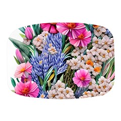 Bountiful Watercolor Flowers Mini Square Pill Box by GardenOfOphir