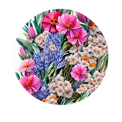 Bountiful Watercolor Flowers Mini Round Pill Box (pack Of 3) by GardenOfOphir