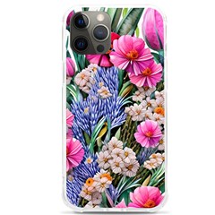 Bountiful Watercolor Flowers Iphone 12 Pro Max Tpu Uv Print Case by GardenOfOphir