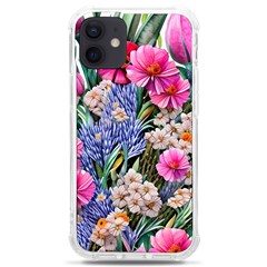 Bountiful Watercolor Flowers Iphone 12 Mini Tpu Uv Print Case	 by GardenOfOphir