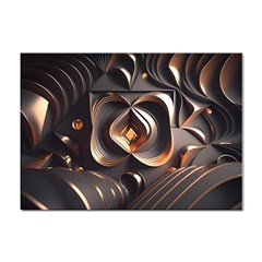 Ai Generated Swirls Space Design Fractal Light 3d Pattern Sticker A4 (100 Pack) by Ravend