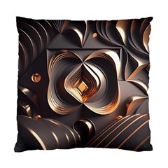 Ai Generated Swirls Space Design Fractal Light 3d Pattern Standard Cushion Case (one Side) by Ravend