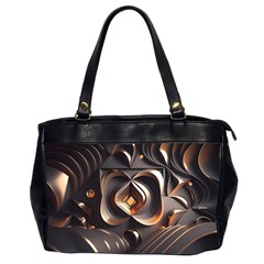 Ai Generated Swirls Space Design Fractal Light 3d Pattern Oversize Office Handbag (2 Sides) by Ravend