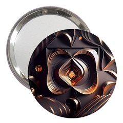 Ai Generated Swirls Space Design Fractal Light 3d Pattern 3  Handbag Mirrors by Ravend