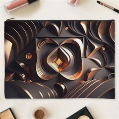 Ai Generated Swirls Space Design Fractal Light 3d Pattern Cosmetic Bag (xxxl) by Ravend