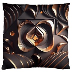 Ai Generated Swirls Space Design Fractal Light 3d Pattern Standard Premium Plush Fleece Cushion Case (one Side) by Ravend