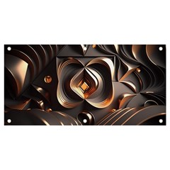 Ai Generated Swirls Space Design Fractal Light 3d Pattern Banner And Sign 4  X 2  by Ravend