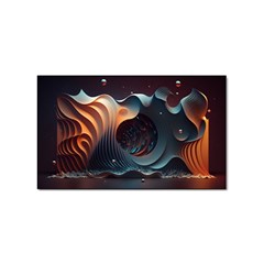 Ai Generated Space Design Fractal Light Motion Sticker Rectangular (100 Pack) by Ravend