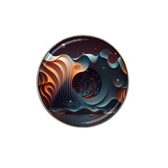 Ai Generated Space Design Fractal Light Motion Hat Clip Ball Marker by Ravend