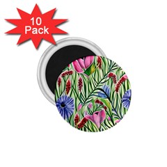 Celestial Watercolor Flower 1 75  Magnets (10 Pack)  by GardenOfOphir