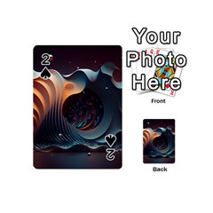 Ai Generated Space Design Fractal Light Motion Playing Cards 54 Designs (mini) by Ravend