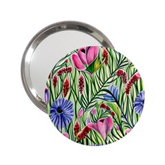 Celestial Watercolor Flower 2 25  Handbag Mirrors by GardenOfOphir