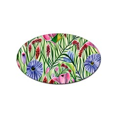 Celestial Watercolor Flower Sticker Oval (100 Pack) by GardenOfOphir