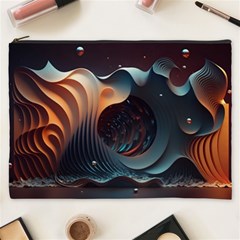 Ai Generated Space Design Fractal Light Motion Cosmetic Bag (xxxl) by Ravend