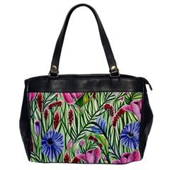 Celestial Watercolor Flower Oversize Office Handbag by GardenOfOphir