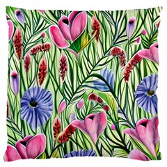 Celestial Watercolor Flower Large Cushion Case (one Side) by GardenOfOphir