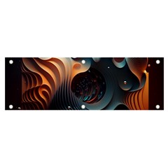 Ai Generated Space Design Fractal Light Motion Banner And Sign 6  X 2  by Ravend