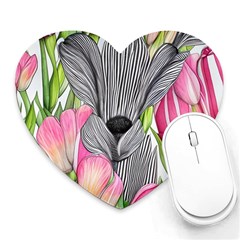 Budding And Captivating Heart Mousepad by GardenOfOphir