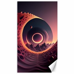 Ai Generated Swirl Space Design Fractal Light 3d Art Canvas 40  X 72  by Ravend