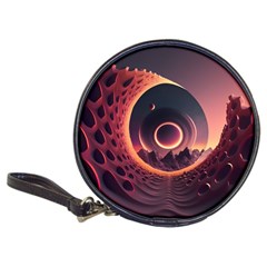 Ai Generated Swirl Space Design Fractal Light 3d Art Classic 20-cd Wallets by Ravend