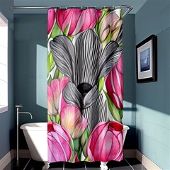 Budding And Captivating Shower Curtain 36  X 72  (stall)  by GardenOfOphir