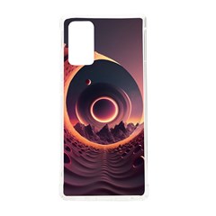 Ai Generated Swirl Space Design Fractal Light 3d Art Samsung Galaxy Note 20 Tpu Uv Case by Ravend