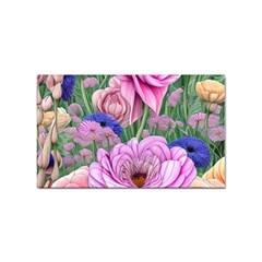 Broken And Budding Watercolor Flowers Sticker Rectangular (100 Pack) by GardenOfOphir