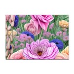 Broken And Budding Watercolor Flowers Sticker A4 (100 pack) Front