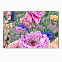 Broken And Budding Watercolor Flowers Postcards 5  X 7  (pkg Of 10) by GardenOfOphir