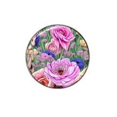 Broken And Budding Watercolor Flowers Hat Clip Ball Marker (10 Pack) by GardenOfOphir