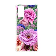 Broken And Budding Watercolor Flowers Samsung Galaxy Note 20 Tpu Uv Case by GardenOfOphir