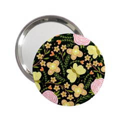 Flowers Rose Blossom Pattern Creative Motif 2 25  Handbag Mirrors by Ravend