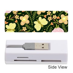 Flowers Rose Blossom Pattern Creative Motif Memory Card Reader (stick) by Ravend