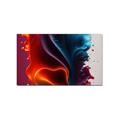 Ai Generated Swirl Splash Blaze Design Art Sticker (rectangular) by Ravend