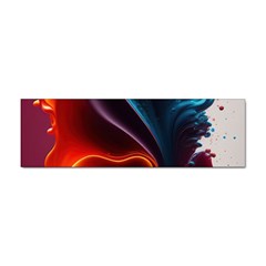 Ai Generated Swirl Splash Blaze Design Art Sticker (bumper) by Ravend