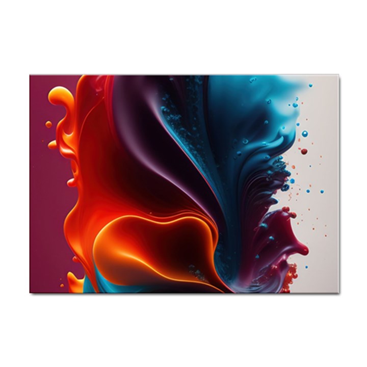 Ai Generated Swirl Splash Blaze Design Art Sticker A4 (10 pack)