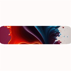 Ai Generated Swirl Splash Blaze Design Art Large Bar Mat by Ravend