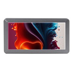 Ai Generated Swirl Splash Blaze Design Art Memory Card Reader (mini) by Ravend