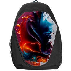 Ai Generated Swirl Splash Blaze Design Art Backpack Bag by Ravend