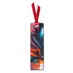 Ai Generated Swirl Splash Blaze Design Art Small Book Marks by Ravend