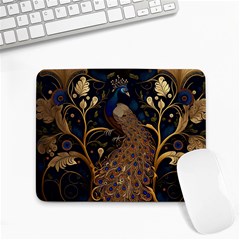 Peacock Plumage Bird Decorative Pattern Graceful Small Mousepad by Ravend