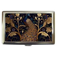 Peacock Plumage Bird Decorative Pattern Graceful Cigarette Money Case by Ravend