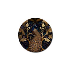 Peacock Plumage Bird Decorative Pattern Graceful Golf Ball Marker (4 Pack) by Ravend