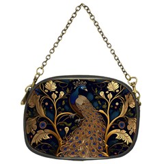 Peacock Plumage Bird Decorative Pattern Graceful Chain Purse (one Side) by Ravend