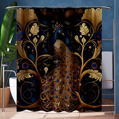 Peacock Plumage Bird Decorative Pattern Graceful Shower Curtain 60  X 72  (medium)  by Ravend